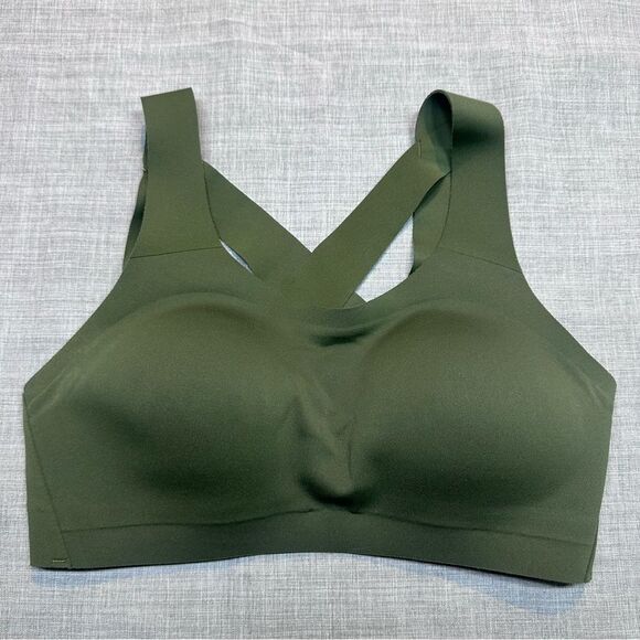 Lululemon Enlite Weave-Back Sports Bra in Pesto Green Size 32B - Picture 4 of 8